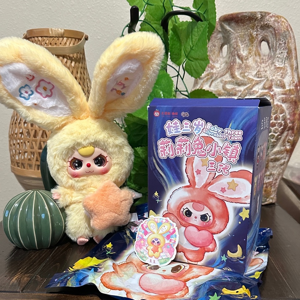 Baby Three Lily Rabbit Town V3
Vinyl Face Plush Blind Box